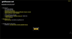 Desktop Screenshot of geldhauser.net